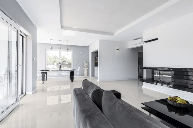 Porcelanato Delta 63x63 Ivory Marmo Polido: a peça